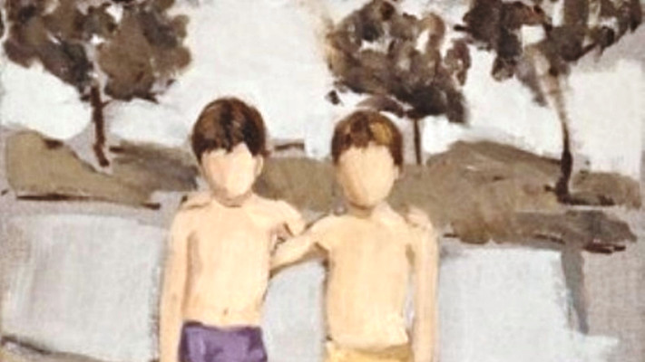 גידי רובין - תאומים  - שמן על פשתן