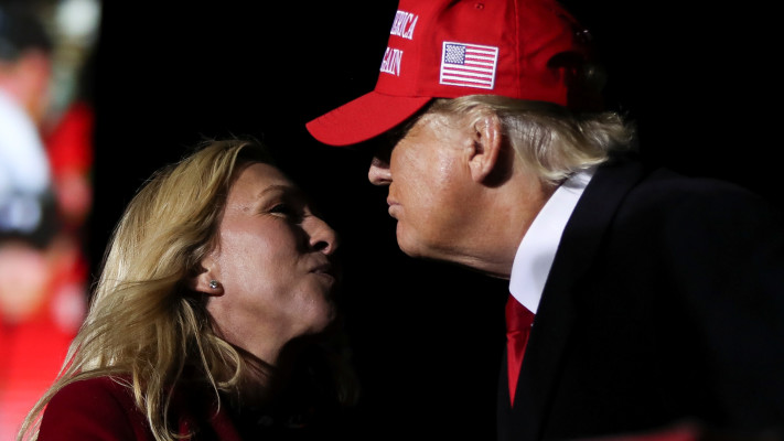 דונלד טראמפ ומרג'ורי טיילור גרין