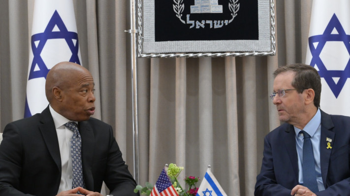 פגישת הנשיא הרצוג עם ראש עיריית ניו יורק היוצא אריק אדמס