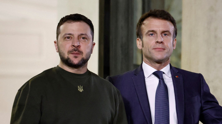 עמנואל מקרון, וולודימיר זלנסקי