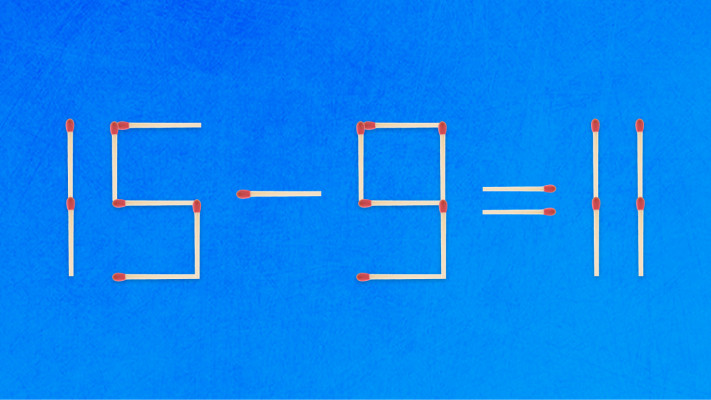 הזיזו רק גפרור אחד כדי להגיע לפתרון