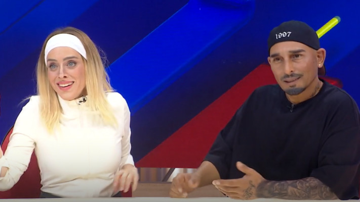 החיקוי של ארז איסקוב ותרצה כהן, ''ארץ נהדרת'' (צילום: צילום מסך קשת 12)