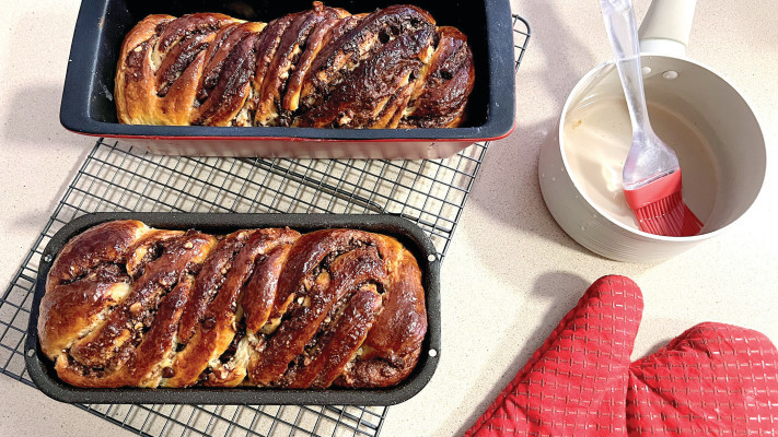 עוגת שמרים קראנץ' שוקולד