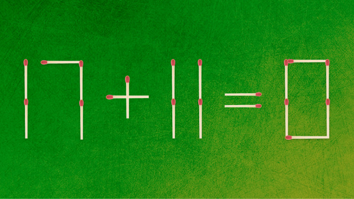 חידת גפרורים לסופ''ש: הזיזו גפרור אחד כדי להגיע לפתרון