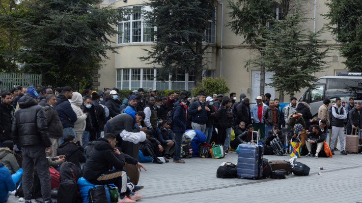 אתר זמני שסופק למבקשי מקלט שהועברו מהעיר דבלין, אירלנד