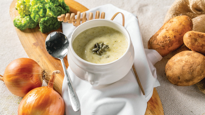 מרק ברוקולי מוקרם בפסטיבל המרקים של ענבל