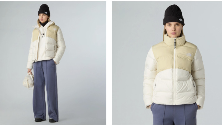המעיל הפאפר החדש בגווני בז' וקרם The North Face   (צילום: אתר רשמי)