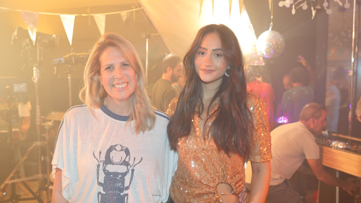 לורן קרן סמנכלית שיווק יוניליוור ישראל ואגם בוחבוט  (צילום: רפי דלויה)