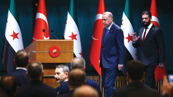 ארדואן ואחמד א-שרע (אל-ג'ולאני) באנקרה