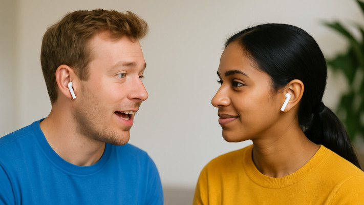 אוזניות איירפודס. התרגום של אפל כבר באירופה וביפן