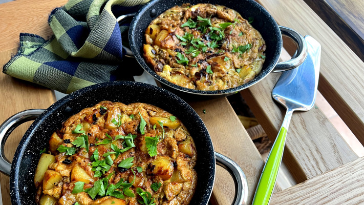 אומלט ירק ותפוחי אדמה