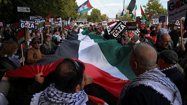 הפגנה פרו פלסטינית בלונדון