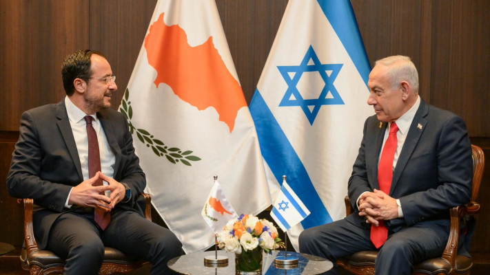 ראש הממשלה בנימין נתניהו ונשיא קפריסין ניקוס כריסטודולידיס