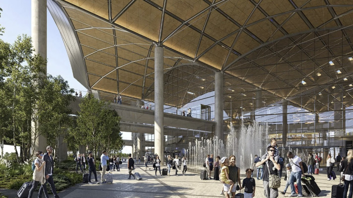 הדמיה של Port Polska, שדה התעופה המתוכנן בפולין