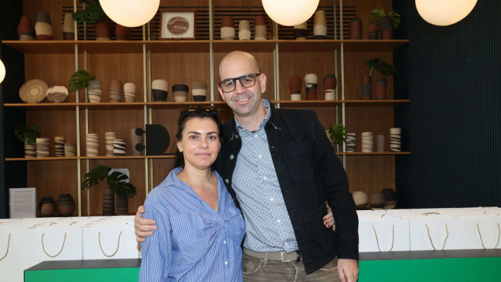 גידי ושרונה פדרמן&nbsp; (צילום: סיון פרג')