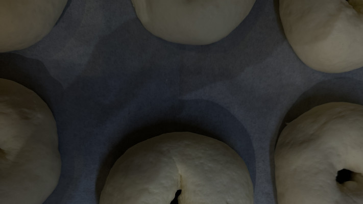 בייגל אמריקאי אחרי התפחה שנייה