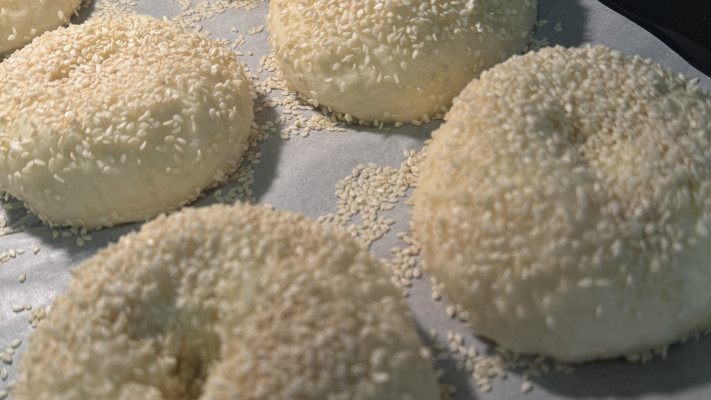 בייגל אמריקאי ביתי לפני אפיה