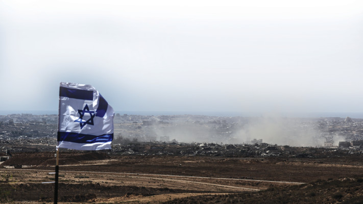 דגל ישראל בעוטף עזה