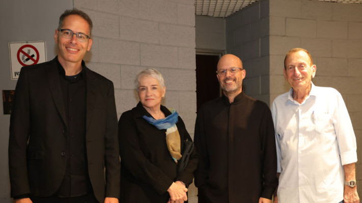 רון חולדאי, רועי אופנהיים יעל חולדאי וזהר שרון (צילום: סבין שרון)