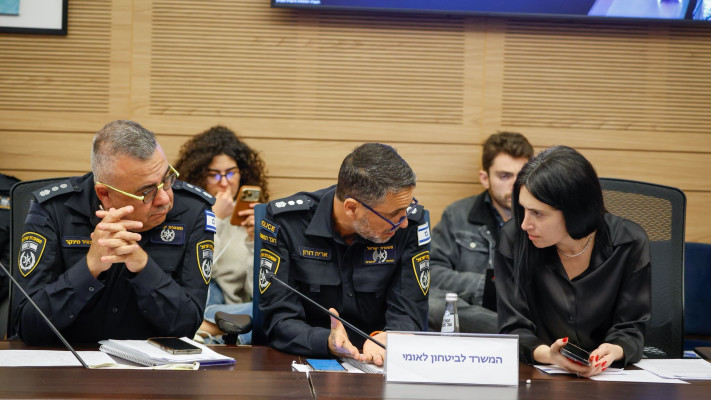 נציגי המשטרה והמשרד לביטחון לאומי בוועדה