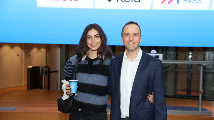 גיא פרנקלין ושלומית מלכה (צילום: אלעד גוטמן)