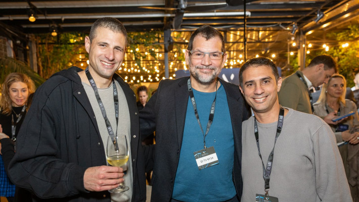 עומרי לוי, אבישי גל ים וגל אביב&nbsp; (צילום: יעל אילן)