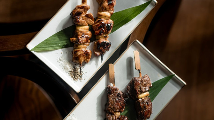 yaki gyu (₪92) ו- yaki tori (₪74) בקאסה מאיה