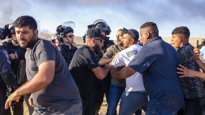 תיעוד מהריסת בית בפזורה הבדואית 
