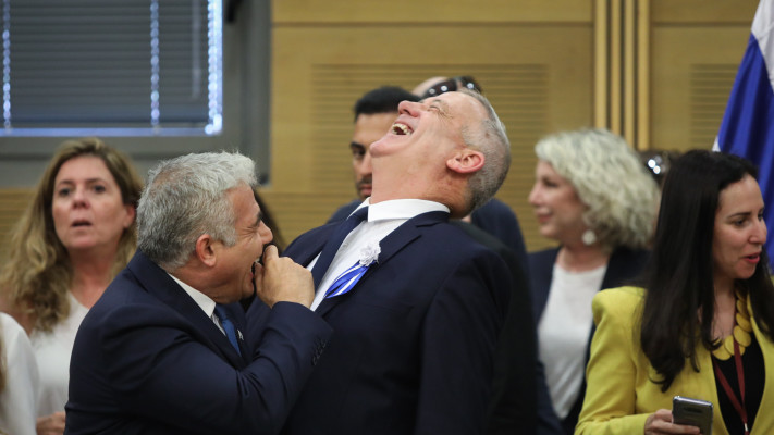 בני גנץ ויאיר לפיד