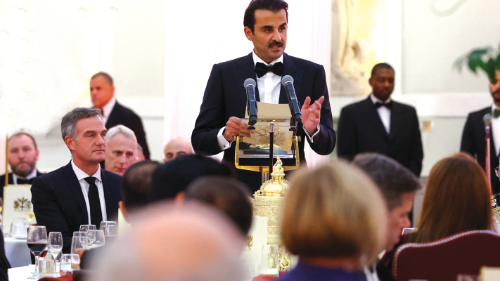 אמיר קטאר שייח' תמים בן חמד אאל ת'אני בלונדון 2024