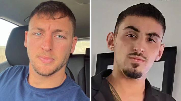 רום ברסלבסקי, דייויד זייתון (צילום: מטה משפחות החטופים והנעדרים)