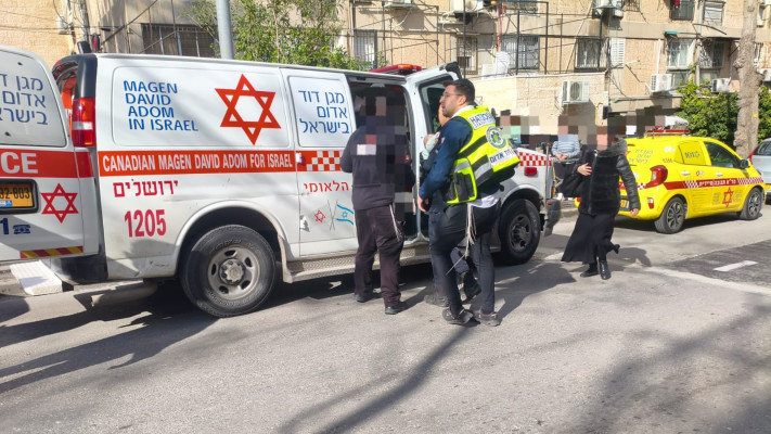 זירת האירוע ברוממה בירושלים