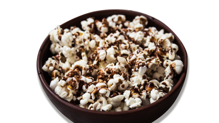 פופקורן מתוק מלוח בציפוי שוקולד