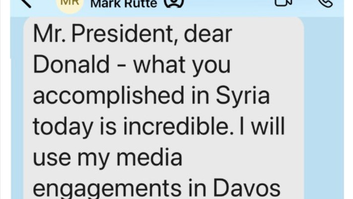 דונלד טראמפ משתף את ההודעה ממזכ''ל נאט''ו מארק רוטה 