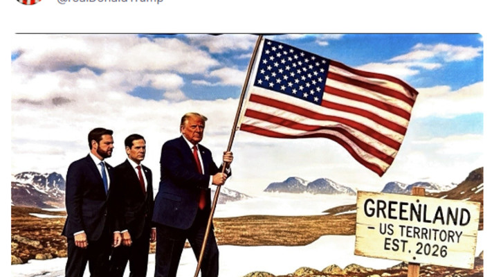 הציוץ של טראמפ על גרינלנד