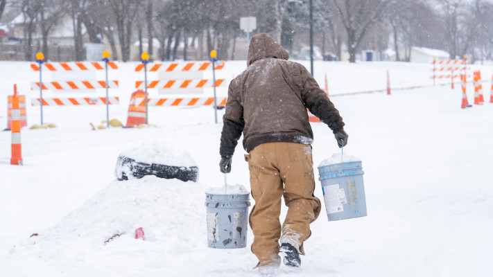 סופה משמעותית בארה''ב, שלג
