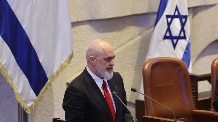 ראש ממשלת אלבניה אדי ראמה בכנסת ישראל