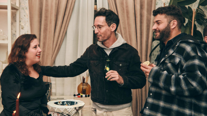 יונתן מצ'ניק, עיברי לידר וסיון סבג זלנסקי (צילום: חן שיריזיאן טרנד 54)