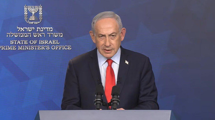 ראש הממשלה בנימין נתניהו במסיבת עיתונאים