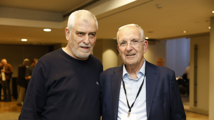 שמשון הראל ודב קוטלר (צילום: יעל אילן ואוהד הרכס, מכון ויצמן למדע)