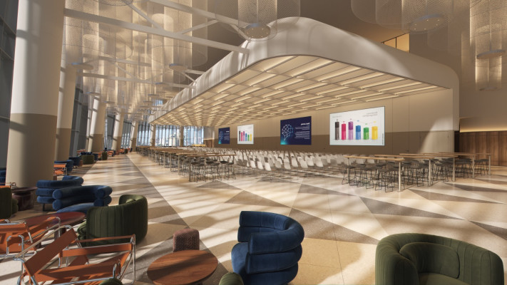 אולם כנסים מודולורי - מיינדספייס (צילום: ברנוביץ קרוננברג אדריכלים)