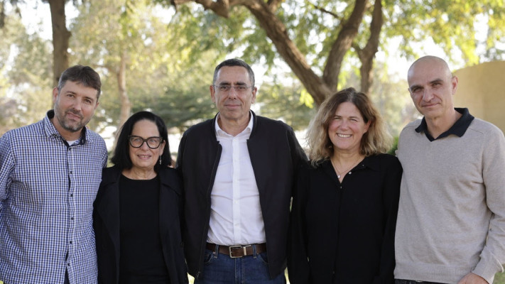 רני דודאי, הדס מינקה-ברנד, אבי לוי, אורית בכר ואורי גיל (צילום: אריאל זנדברג)