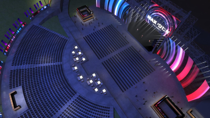 הדמיה של השדרוג המסיבי והנרחב של אמפי Max בראשל״צ