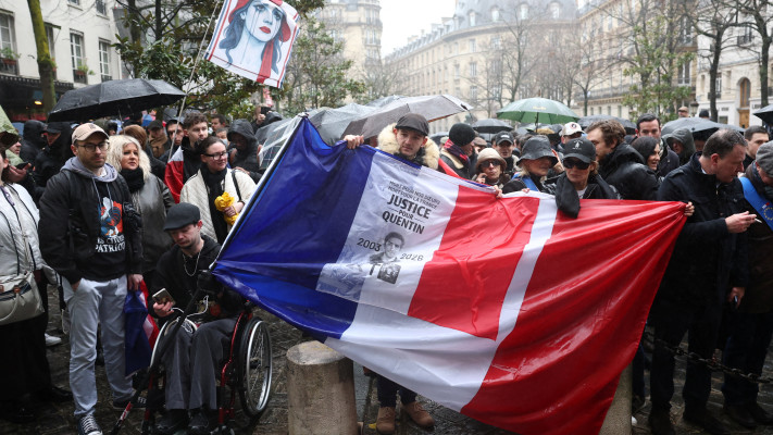 מחאות בצרפת לאחר מותו של פעיל הימין קוונטין דראנק