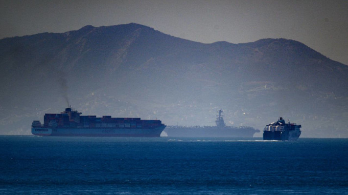 נושאת המטוסים ''פורד'' בים התיכון