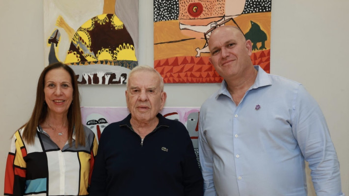 גור שרייבמן, אלי פישר וסיגל בר-און (צילום:  ענת מוסברג)