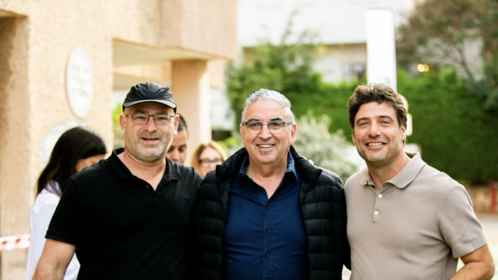 איתי תירוש, חיים ברויידא ודני ארז (צילום: פיני חדד)