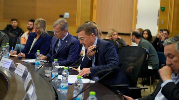 כנס של השדולה לקידום ביטחון אזורי בכנסת