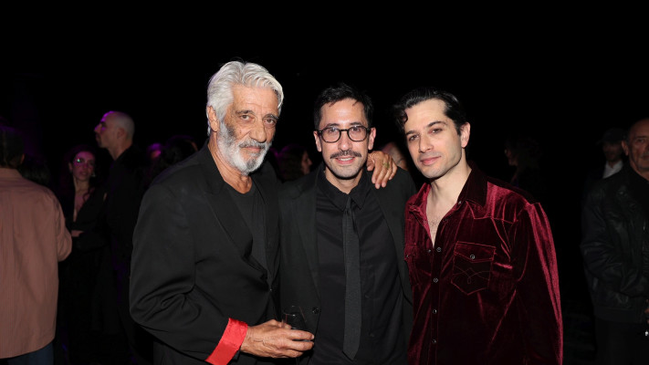 רן דנקר, גלעד קמחי ואלי דנקר (צילום: אור גפן)