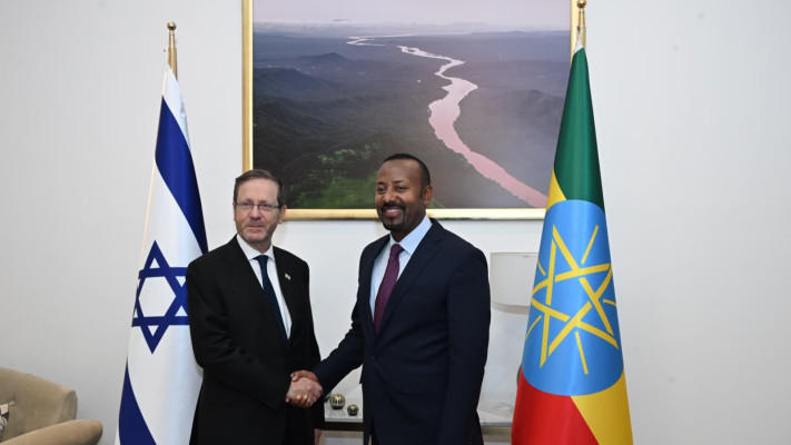 נשיא המדינה נפגש עם ראש ממשלת אתיופיה